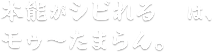 本能がシビれる赤は、モゥ〜たまらん。