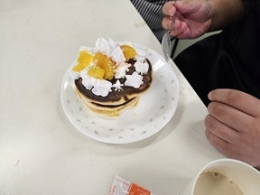 手作りホットケーキ