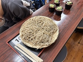 自分たちで打ったそば