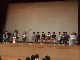 児童会役員選挙の様子1