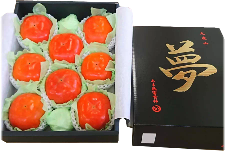 樹上完熟富有柿  夢