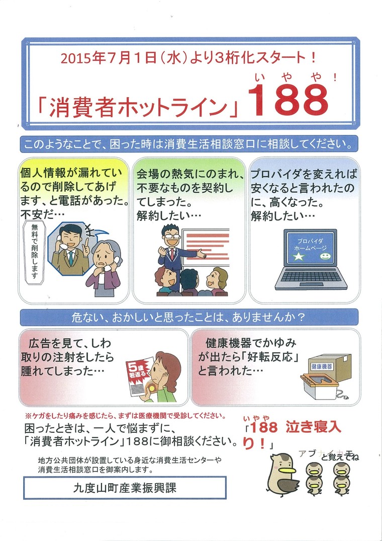 消費者ホットライン188
