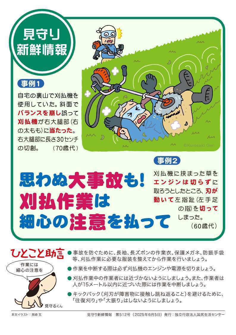 見守り新鮮情報の第512号のチラシ