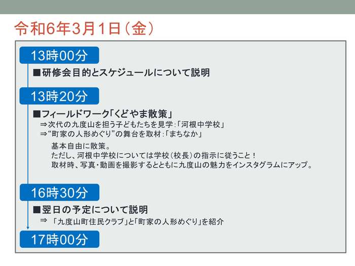 令和6年3月1日（金）の研修内容
